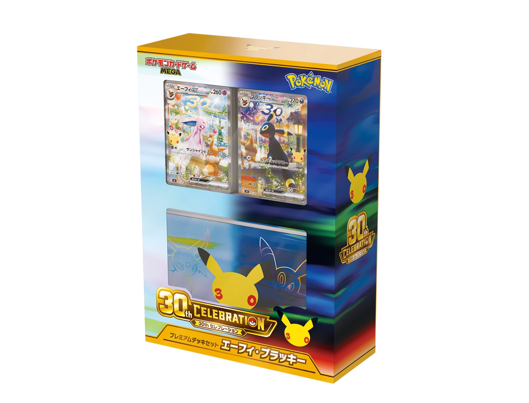 日版Pokemon TCG 30 週年 MEGA 慶典：太陽伊布與月亮伊布高級牌組典藏盒
