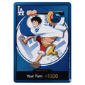 【預訂】One Piece Card Game x 洛杉磯道奇 聯名特製 DON!! 卡 (Luffy 路飛 LA Dodgers Promo)